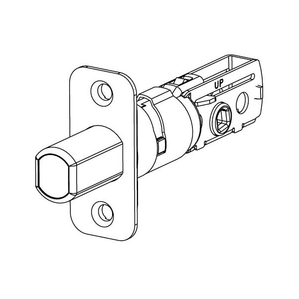 Adjustable Deadbolt Latch, Satin Brass Blackened